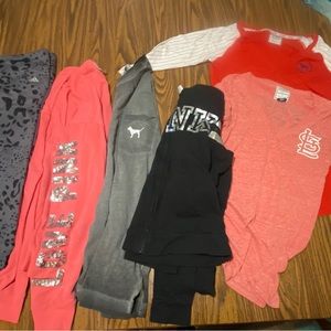 Sm/med Victoria secret pink cardinals bundle
